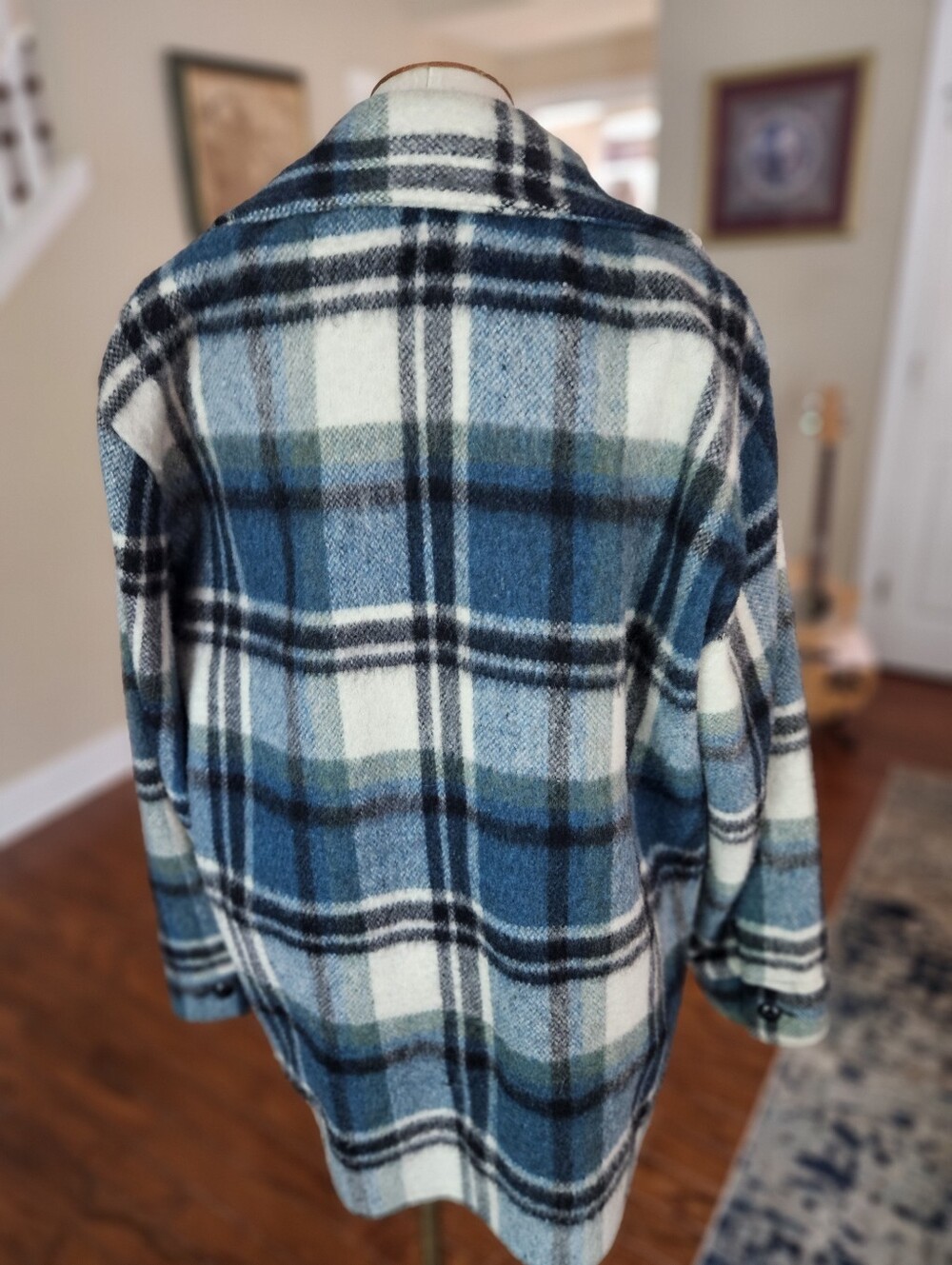 VTG 70s Canadian Camper Wool Mohair Coat Large - Picture 3 of 5